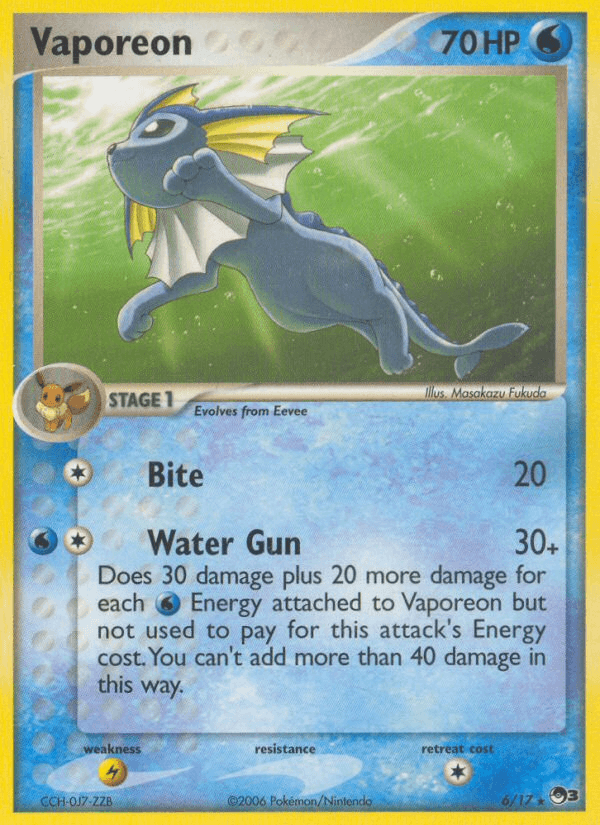 Vaporeon (6/17) [POP Series 3] (Online Only)