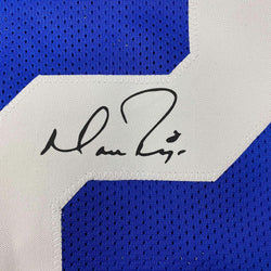 Framed Facsimile Autographed Matt Ryan 35x39 Indianapolis Blue Reprint Laser Auto Football Jersey (ONLINE ORDER ONLY)
