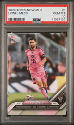 Graded 2024 Topps Now MLS Lionel Messi #1 Soccer Card PSA 10 Gem Mint (ONLINE ORDER ONLY)