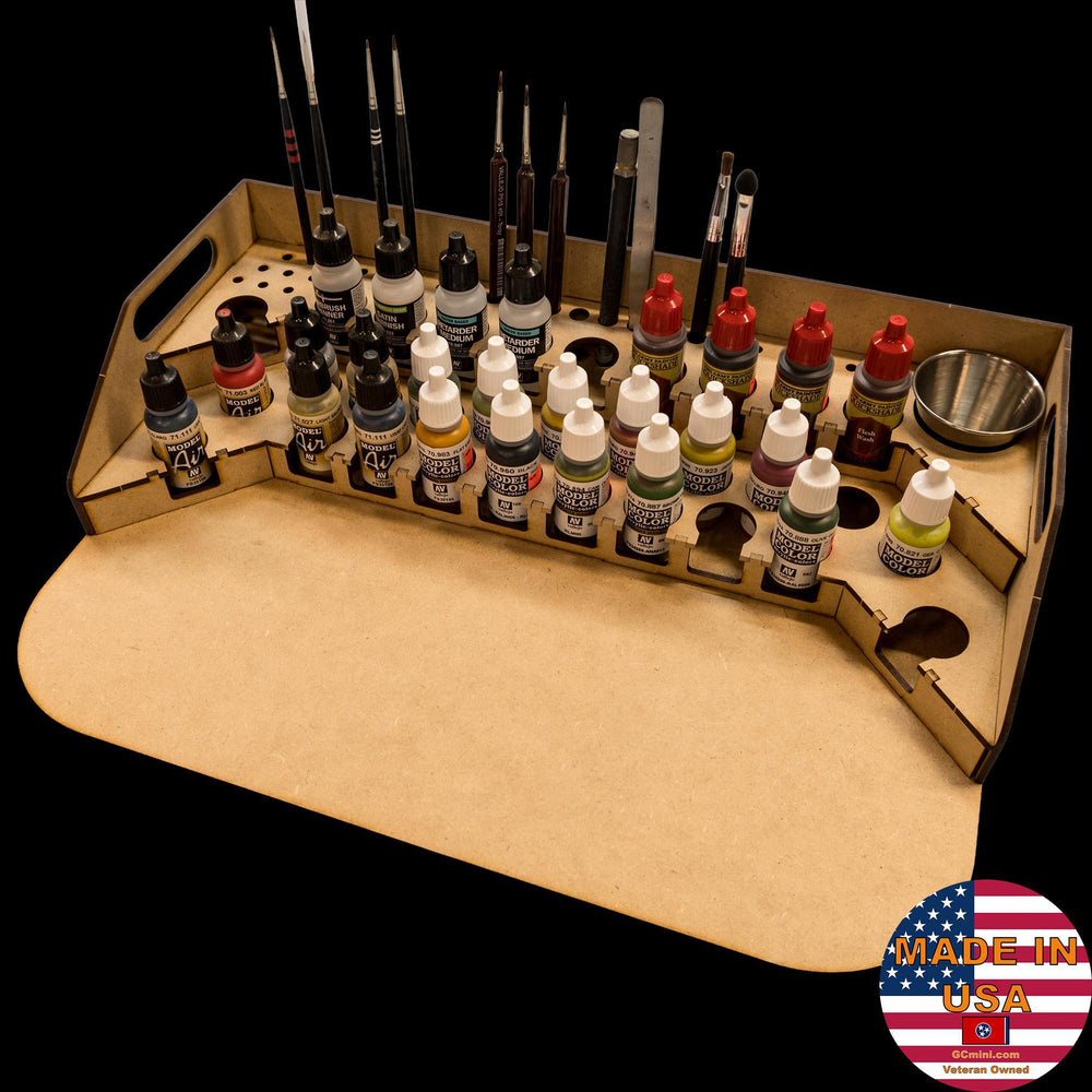 Painting Station - 26mm V2, For Vallejo and Army Painter Style Dropper Bottles (Online Order Only) (Online Order Only)