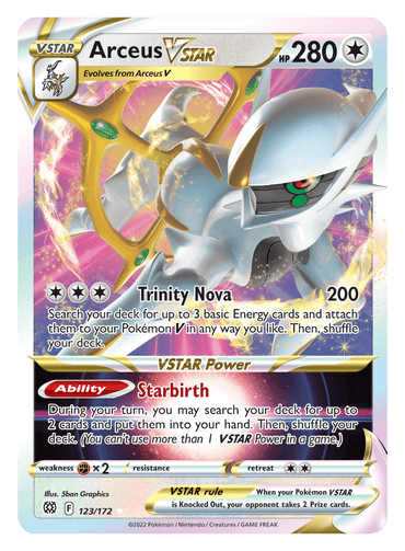 Arceus VSTAR (123/172) [Sword & Shield: Brilliant Stars] (Online Only)