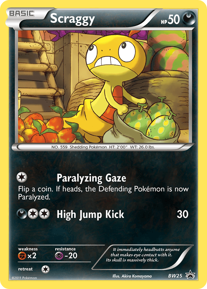 Scraggy (BW25) [Black & White: Black Star Promos] (Online Only)