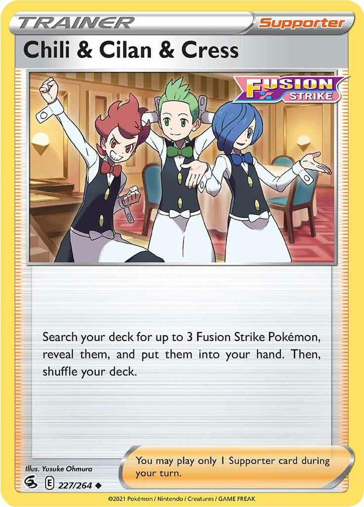 Chili & Cilan & Cress (227/264) [Sword & Shield: Fusion Strike] (Online Only)