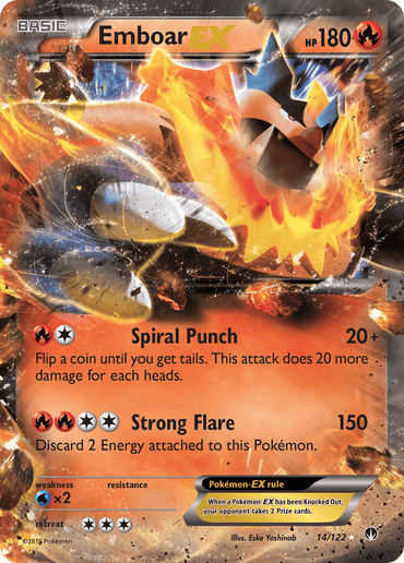 Emboar EX (14/122) [XY: BREAKpoint] (Online Only)