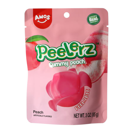 Amos Gummy Peelerz Peach (85g) (ONLINE ORDER ONLY)