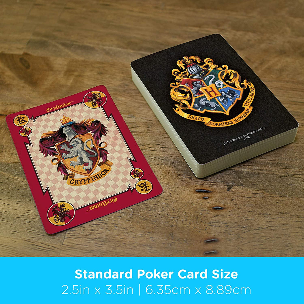 Aquarius Playing Cards: Harry Potter - House Crests (ONLINE ORDER ONLY)
