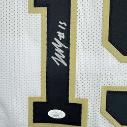 Framed Autographed/Signed Zach Edey 35x39 Purdue White College Basketball Jersey JSA COA