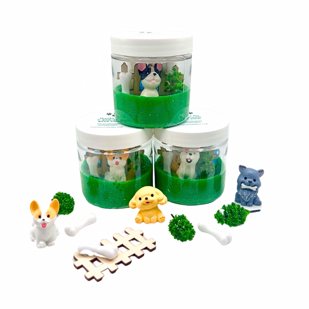 Puppy Party Mini Play Dough Favors for Kids Birthday (ONLINE ORDER ONLY)