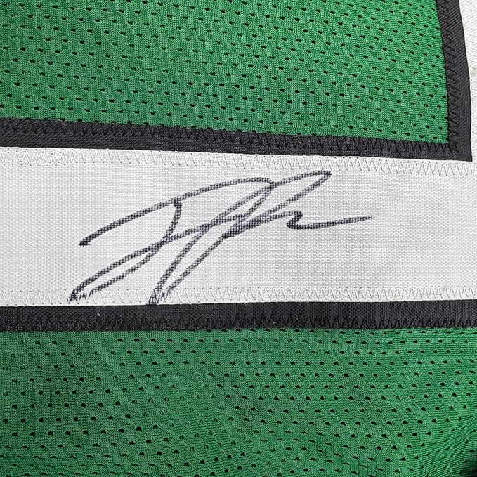Framed Autographed/Signed Jaelan Phillips 35x39 Philadelphia Kelly Green Football Jersey PSA/DNA COA