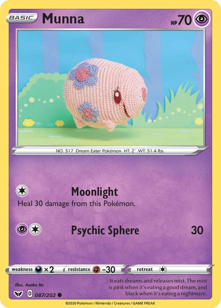 Munna (087/202) [Sword & Shield: Base Set] (Online Only)