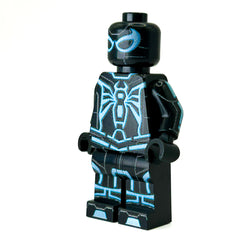 Spidey (Tron-Blue Variant) Custom Minifig made using LEGO parts - B3 Customs (Online Order Only)