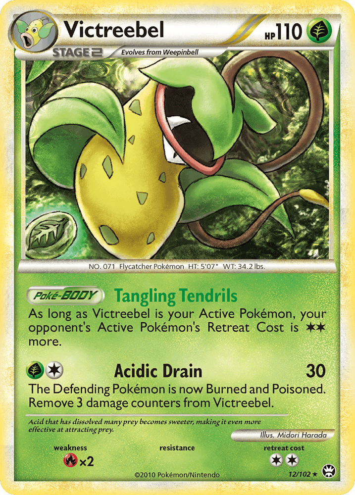 Victreebel (12/102) [HeartGold & SoulSilver: Triumphant] (Online Only)