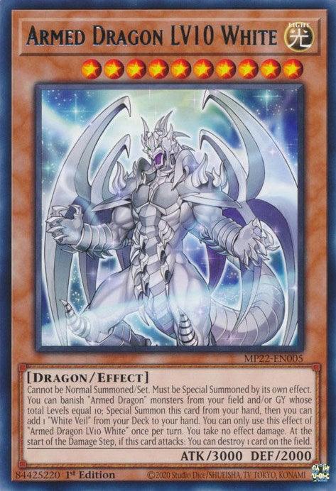 Armed Dragon LV10 White [MP22-EN005] Rare (ONLINE ORDER ONLY)