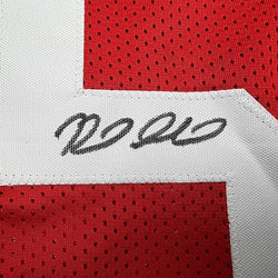 Framed Autographed/Signed Reed Sheppard 35x39 Houston Red Basketball Jersey Beckett BAS COA