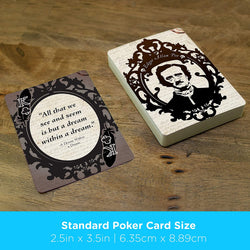 Aquarius Playing Cards: Edgar Allan Poe Quotes (ONLINE ORDER ONLY)