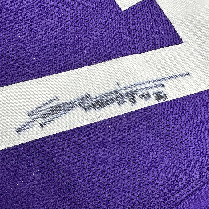 Framed Autographed/Signed Everson Griffen 35x39 Minnesota Purple Football Jersey JSA COA
