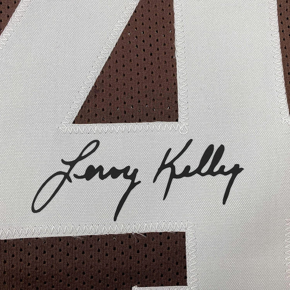 Framed Facsimile Autographed Leroy Kelly 35x39 Cleveland Brown Reprint Laser Auto Football Jersey (ONLINE ORDER ONLY)