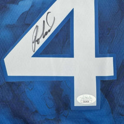 Framed Autographed/Signed Rob Dillingham 35x39 Minnesota Blue Basketball Jersey JSA COA