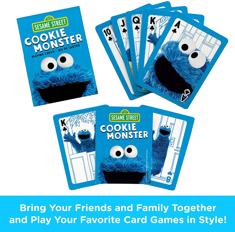 Aquarius Playing Cards: Sesame Street - Cookie Monster (ONLINE ORDER ONLY)