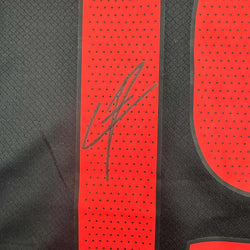 Framed Autographed/Signed Lamine Yamal 35x39 FC Barcelona Black Soccer Jersey Beckett BAS COA