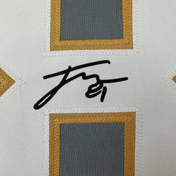 Framed Facsimile Autographed Jonathan Marchessault 35x39 Vegas Grey Reprint Laser Auto Hockey Jersey (ONLINE ORDER ONLY)