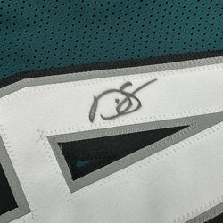 Framed Autographed/Signed Darren Sproles 35x39 Philadelphia Green Football Jersey Beckett BAS COA