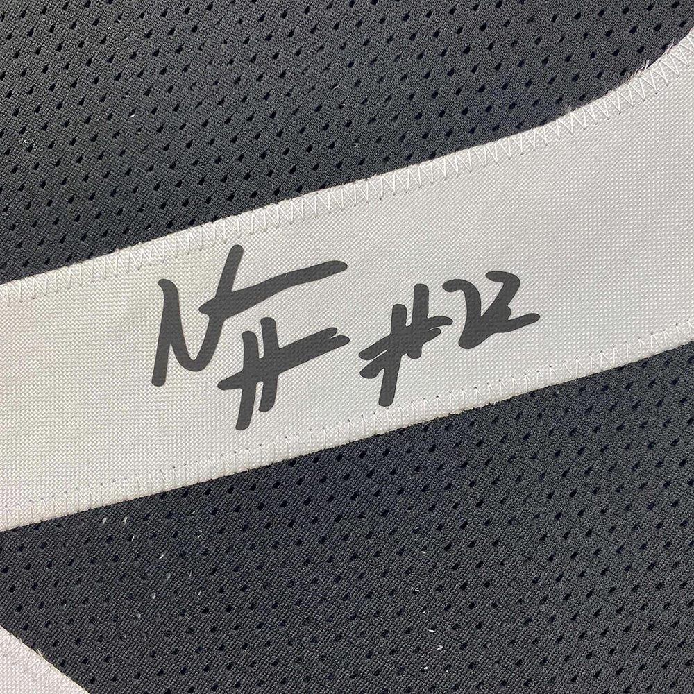 Framed Facsimile Autographed Najee Harris 35x39 Pittsburgh Black Reprint Laser Auto Football Jersey (ONLINE ORDER ONLY)
