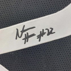 Framed Facsimile Autographed Najee Harris 35x39 Pittsburgh Black Reprint Laser Auto Football Jersey (ONLINE ORDER ONLY)