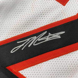 Framed Autographed/Signed Joe Mixon 35x39 Cincinnati White Football Jersey JSA COA