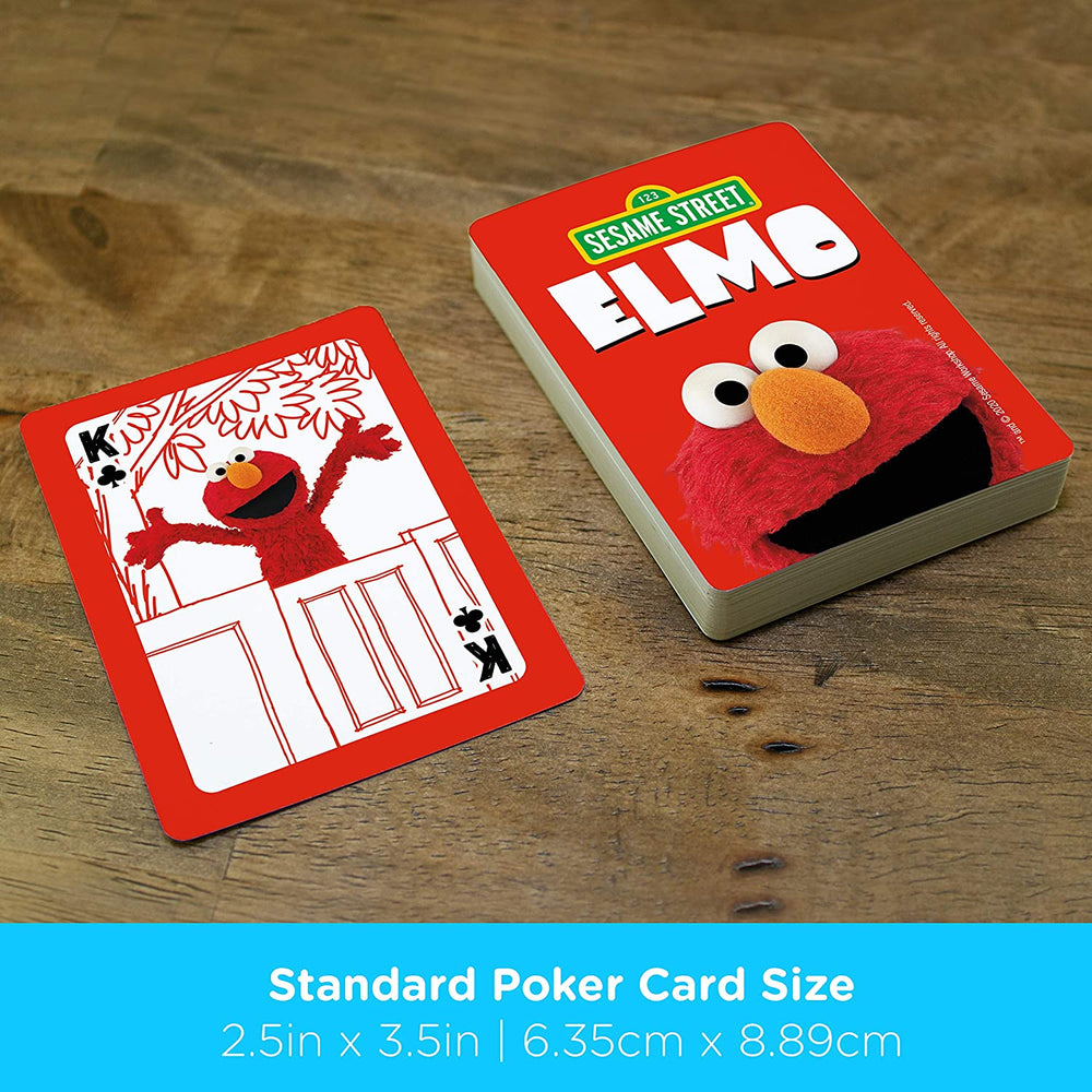 Aquarius Playing Cards: Sesame Street - Elmo (ONLINE ORDER ONLY)