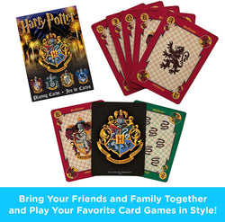 Aquarius Playing Cards: Harry Potter - House Crests (ONLINE ORDER ONLY)