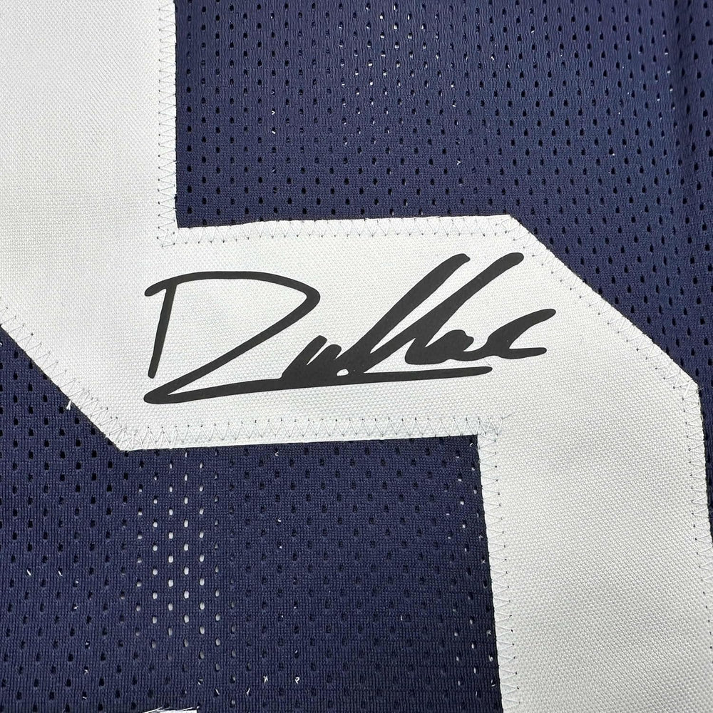 Framed Facsimile Autographed Drew Allar 35x39 Penn State Blue Reprint Laser Auto College Football Jersey (ONLINE ORDER ONLY)