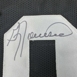 Framed Autographed/Signed Greg Townsend 35x39 Oakland Black Football Jersey JSA COA (ONLINE ORDER ONLY)