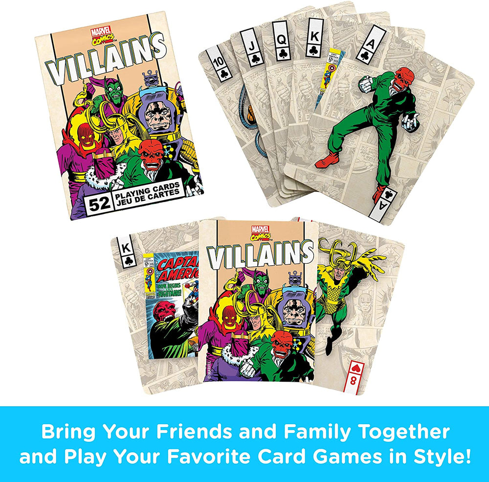 Aquarius Playing Cards: Marvel - Villians Retro (ONLINE ORDER ONLY)