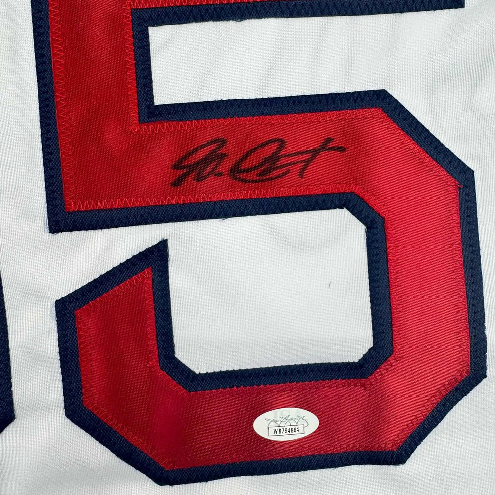 Framed Autographed/Signed Garrett Crochet 35x39 Boston White Baseball Jersey JSA COA (ONLINE ORDER ONLY)