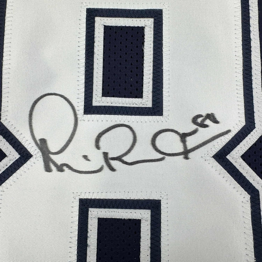 Framed Autographed/Signed Michael Irvin 35x39 Dallas Blue Football Jersey JSA COA (ONLINE ORDER ONLY)
