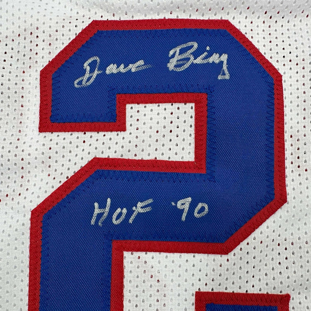 Framed Autographed/Signed Dave Bing HOF 90 35x39 Detroit White Basketball Jersey Beckett BAS COA (ONLINE ORDER ONLY)