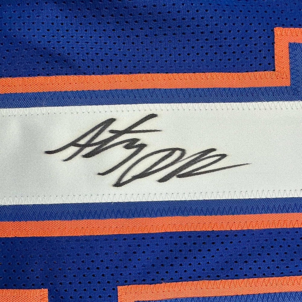Framed Autographed/Signed Anthony Richardson 35x39 Florida Blue College Football Jersey JSA COA (ONLINE ORDER ONLY)