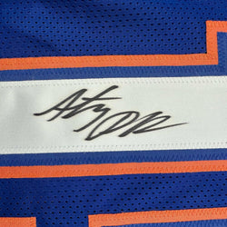 Framed Autographed/Signed Anthony Richardson 35x39 Florida Blue College Football Jersey JSA COA (ONLINE ORDER ONLY)