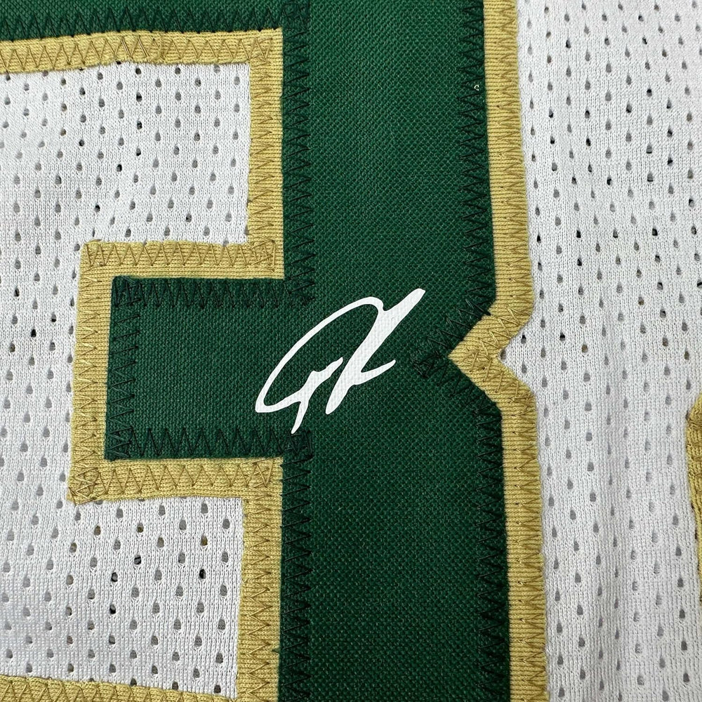 Framed Facsimile Autographed Giannis Antetokounmpo 35x39 Milwaukee White Reprint Laser Auto Basketball Jersey (ONLINE ORDER ONLY)