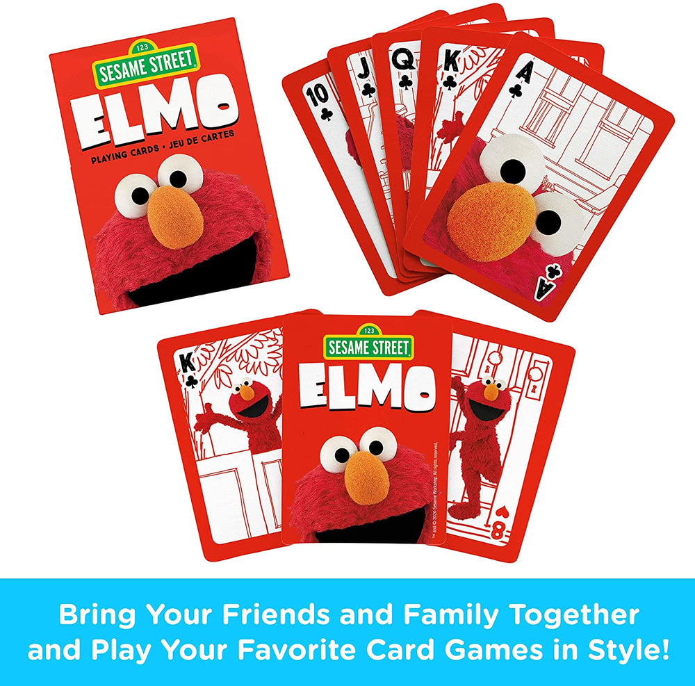 Aquarius Playing Cards: Sesame Street - Elmo (ONLINE ORDER ONLY)