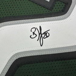 Framed Facsimile Autographed Brian Dawkins 35x39 Philadelphia Green Reprint Laser Auto Football Jersey (ONLINE ORDER ONLY)