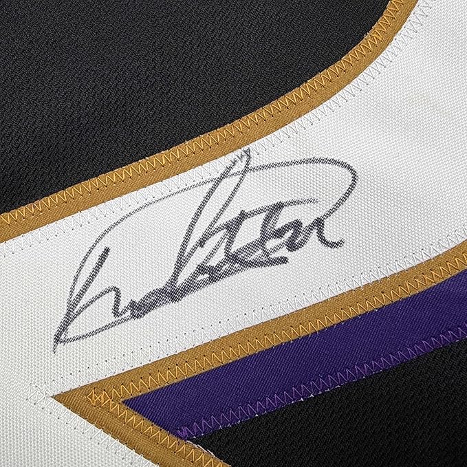 Framed Autographed/Signed Derrick Henry 35x39 Baltimore Black Football Jersey JSA COA