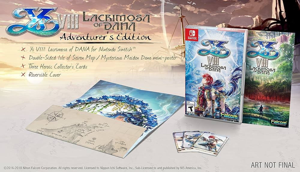 Ys VIII Lacrimosa of DANA (Adventurer's Edition) (Nintendo Switch) (ONLINE ORDER ONLY)