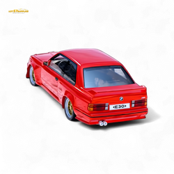 DCM BMW M3 E30 in Red - Gold Wheels 1:64 (ONLINE ORDER ONLY)