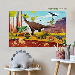Glow in The Dark 100 Piece Dinosaur Puzzle for Kids by Surreal Brands (ONLINE ORDER ONLY)