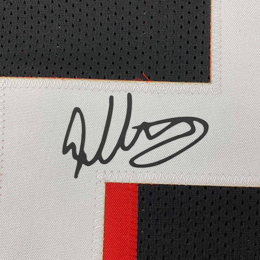 Framed Facsimile Autographed Todd Gurley II 35x39 Atlanta Black Reprint Laser Auto Football Jersey (ONLINE ORDER ONLY)