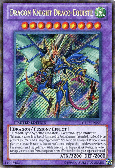 Dragon Knight Draco-Equiste [CT07-EN003] Secret Rare (ONLINE ORDER ONLY)