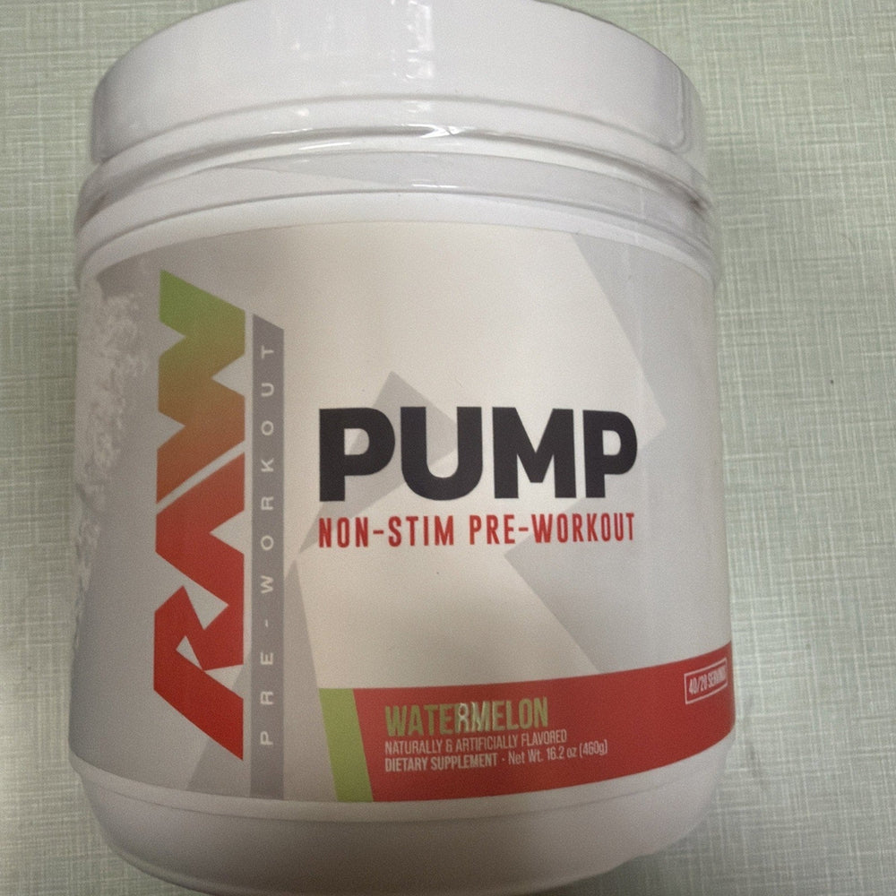 Raw Nutrition, Pump, Non-Stim, Watermelon, 16.2oz (460g) BB 09/26 (ONLINE ORDER ONLY)