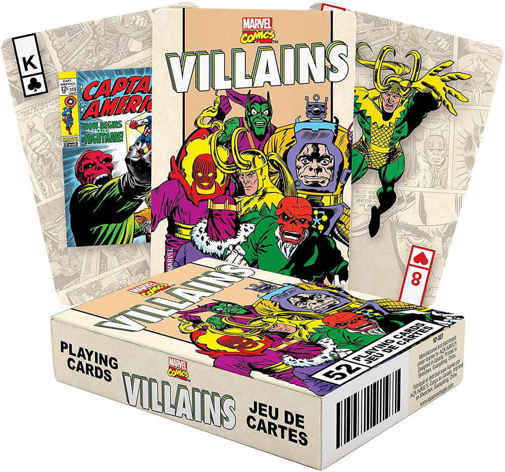 Aquarius Playing Cards: Marvel - Villians Retro (ONLINE ORDER ONLY)